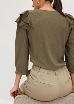 bonprix Kurzgrößen|Bekleidung·Kleider^Hose new khaki