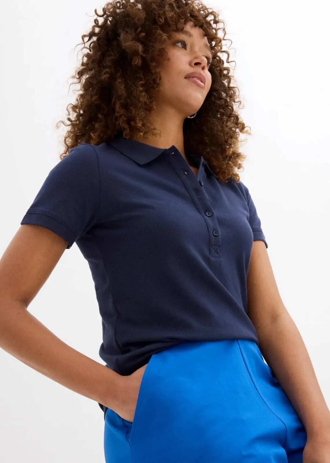 bonprix Bekleidung·Röcke|Bekleidung·Kleider^7/8-Hose aus Bio-Baumwolle mit Stretch arktikblau