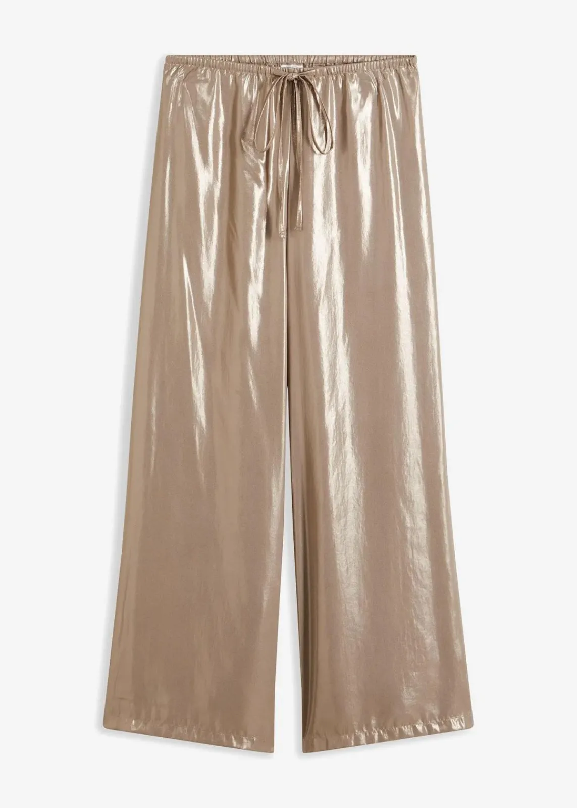 bonprix Bekleidung·Kleider|Hosen^Hose aus glänzendem Satin hellgold metallic