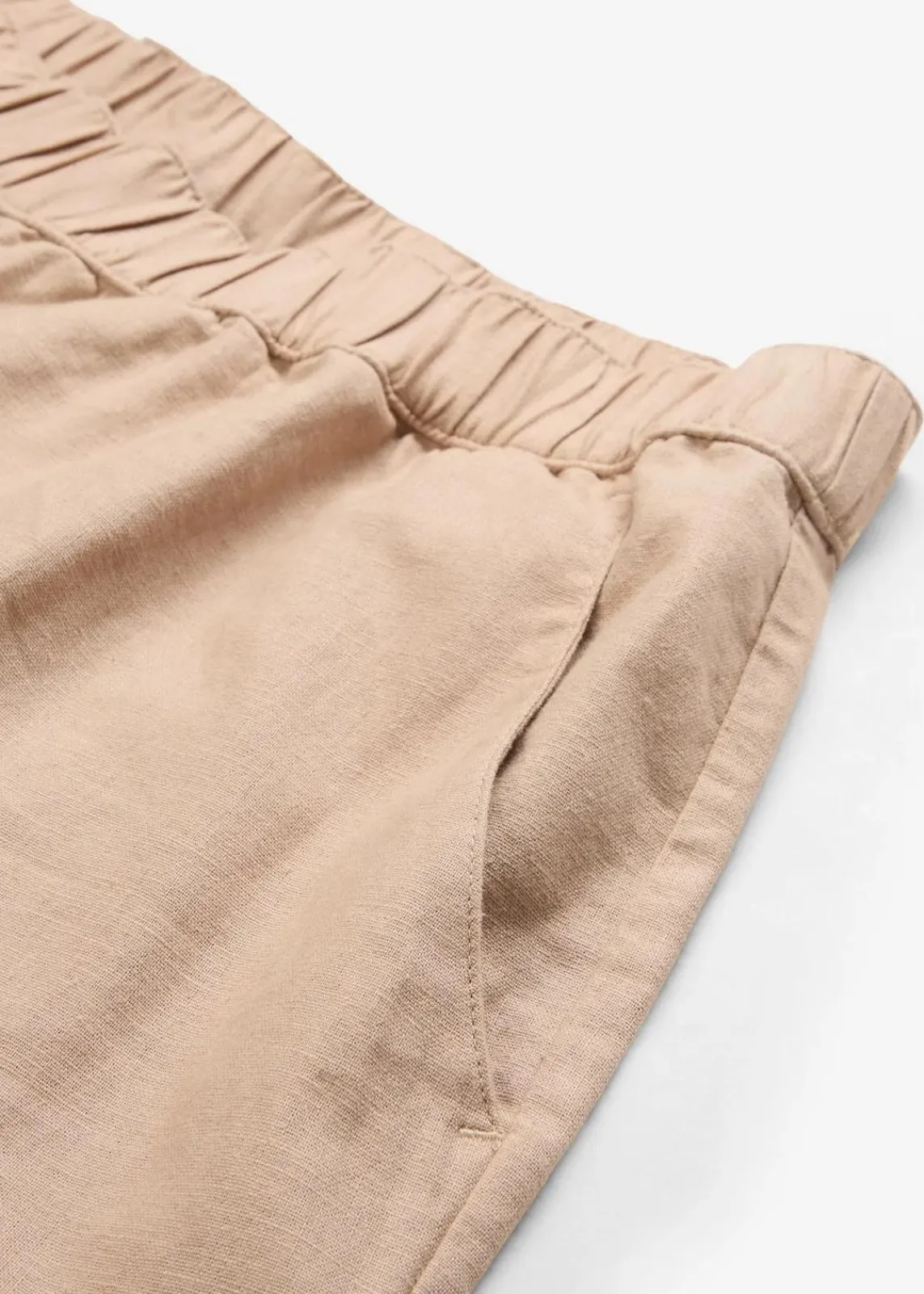 bonprix Hosen|Bekleidung·Kleider^3/4-Hose aus leichtem Leinen-Mix mandelbeige