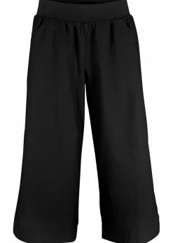 bonprix Bekleidung·Kleider|Hosen^3/4-Hose aus Leinen-Baumwoll-Mischung schwarz