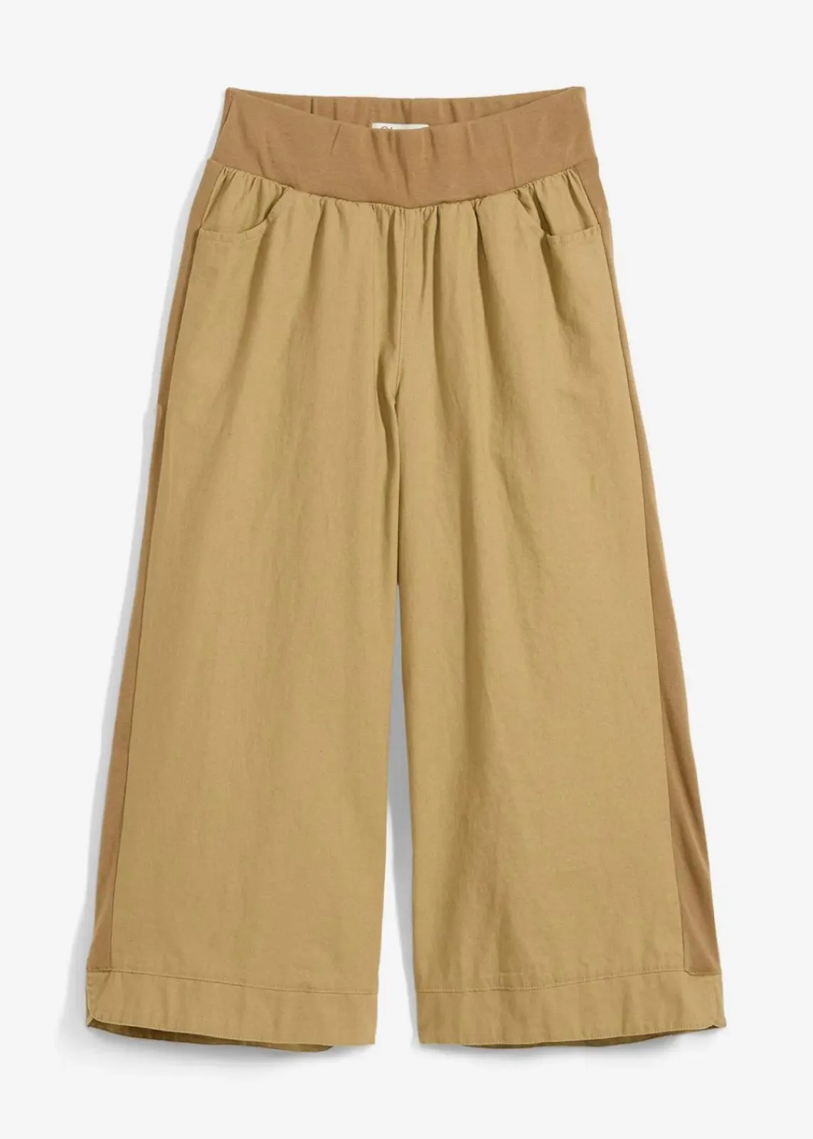 bonprix Nachhaltigere Materialien|Hosen^3/4-Hose aus Leinen-Baumwoll-Mischung khakibraun
