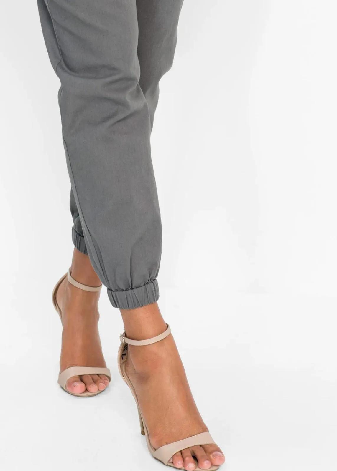 bonprix Hosen|Bekleidung·Kleider^7/8-Hose aus luftigem Leinen-Mix silbergrau