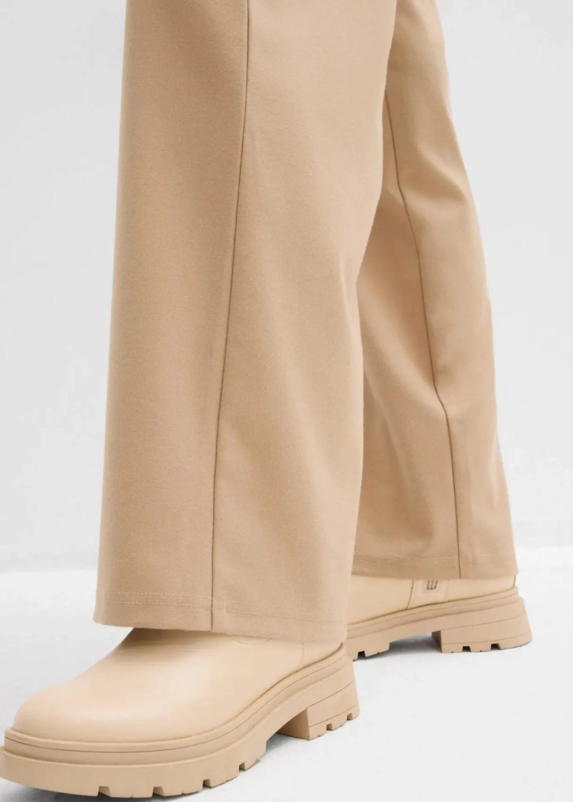 bonprix Hosen|Bekleidung·Kleider^Hose in Wolloptik mit Bequembund hellkhaki
