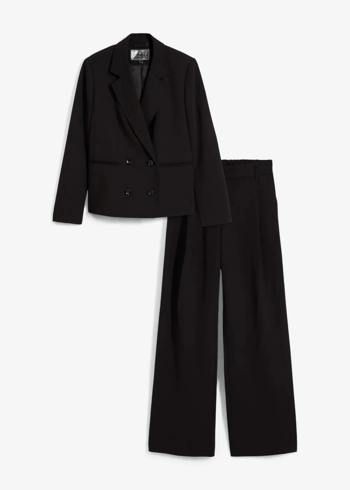 bonprix Hosen|Blazer^Hosenanzug schwarz