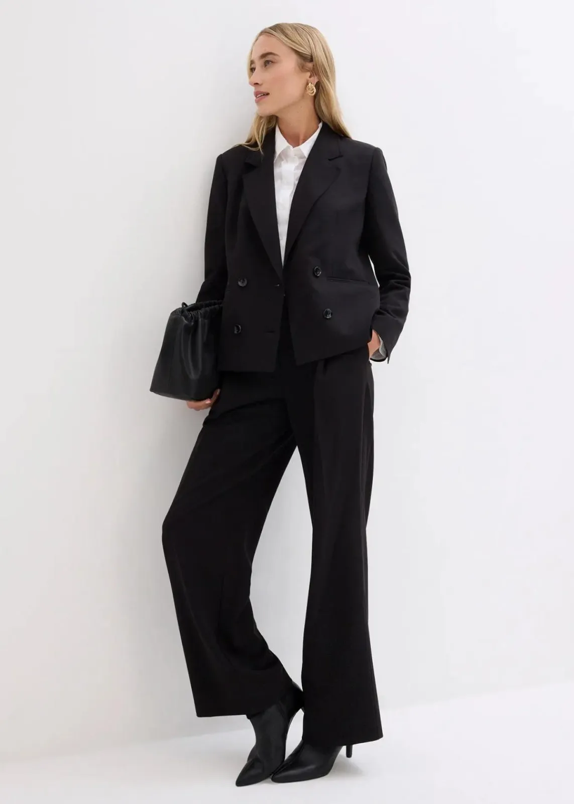 bonprix Hosen|Blazer^Hosenanzug schwarz