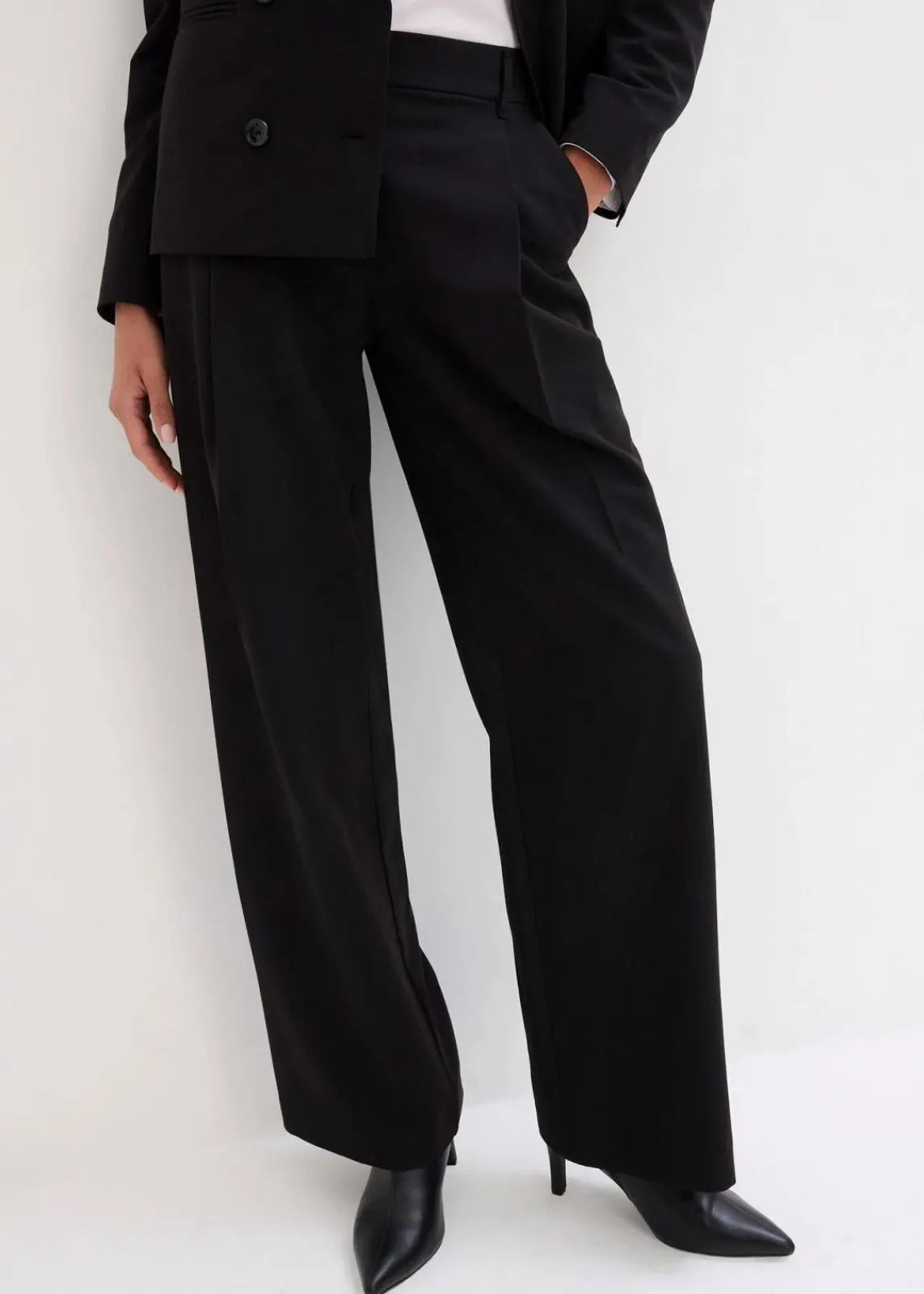 bonprix Hosen|Blazer^Hosenanzug schwarz