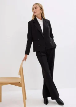 bonprix Hosen|Blazer^Hosenanzug schwarz