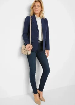 bonprix Hosen|Blazer^Hosenanzug dunkelblau