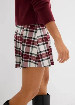 bonprix Hosen^Hosenrock mit Karomuster dunkelbeere kariert
