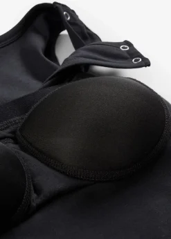 bonprix Umstandsmode^2-in-1 BH-Tanktop für die Schwangerschaft und Stillzeit aus Bio-Baumwolle schwarz