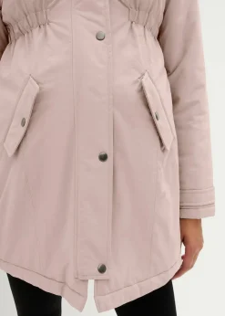 bonprix Nachhaltigere Materialien|Umstandsmode^3-in-1 Funktions-Umstandsjacke und Tragejacke mattrose