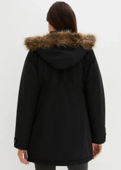 bonprix Nachhaltigere Materialien|Umstandsmode^3-in-1 Funktions-Umstandsjacke und Tragejacke schwarz