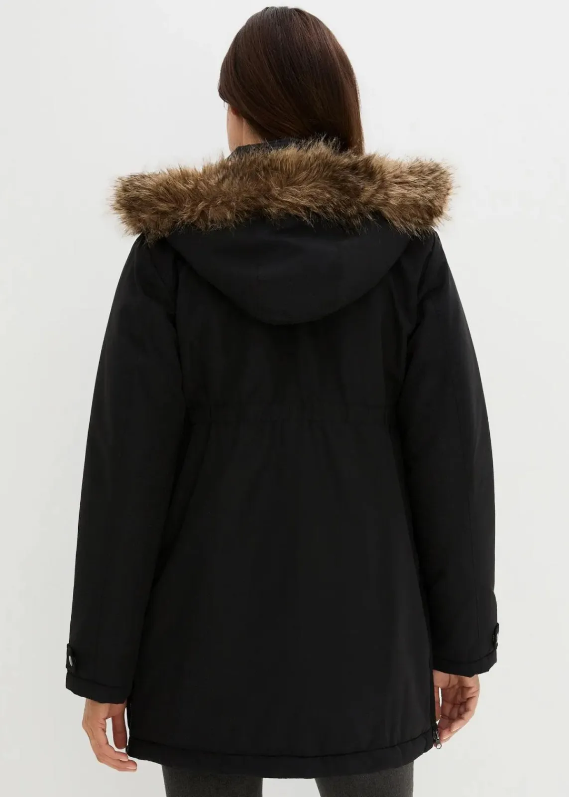bonprix Nachhaltigere Materialien|Umstandsmode^3-in-1 Funktions-Umstandsjacke und Tragejacke schwarz