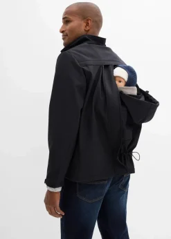 bonprix Bekleidung·Blazer|Umstandsmode^3-in-1 Herren-Tragejacke mit Vorder- und Rückentragefunktion schwarz