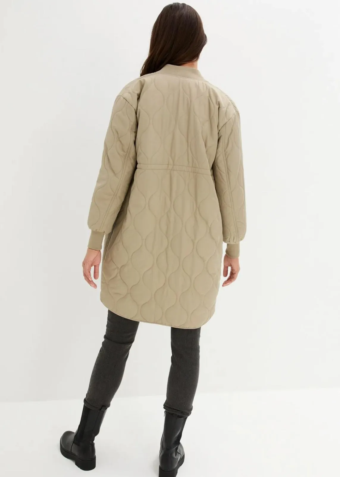 bonprix Nachhaltigere Materialien|Umstandsmode^3-in-1 leicht wattierter Umstands- und Tragemantel new khaki