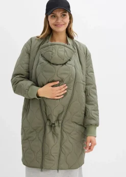 bonprix Bekleidung·Blazer|Umstandsmode^3-in-1 leicht wattierter Umstands- und Tragemantel schlammgrün