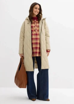 bonprix Bekleidung·Blazer|Umstandsmode^3-in-1 mittelwarm gesteppter Umstands-und Tragemantel mattschilf