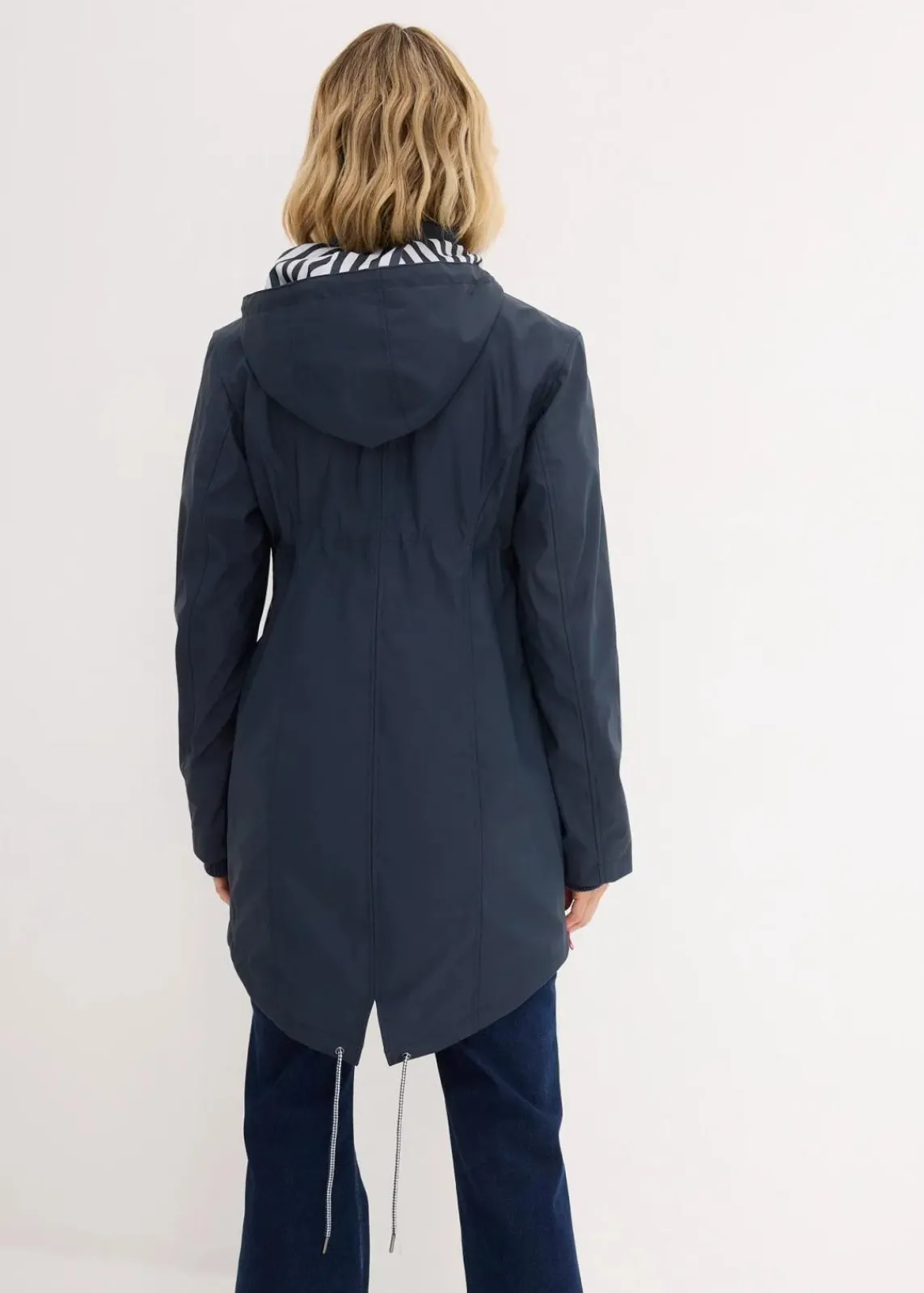 bonprix Bekleidung·Blazer|Umstandsmode^3-in-1 Regen-Umstands- und Tragejacke dunkelblau/beerenrot