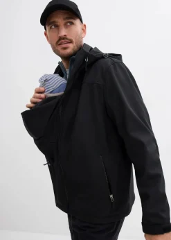 bonprix Bekleidung·Blazer|Umstandsmode^2-in-1 Tragejacke für Herren mit Trageeinsatz schwarz