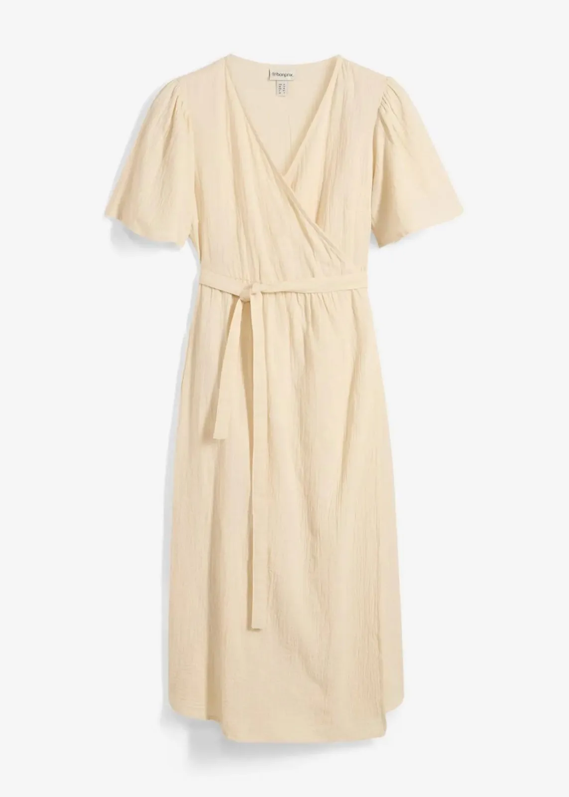 bonprix Bekleidung·Blazer|Umstandsmode^2-in-1 Umstands- und Stillkleid aus Baumwoll-Musselin kieselbeige