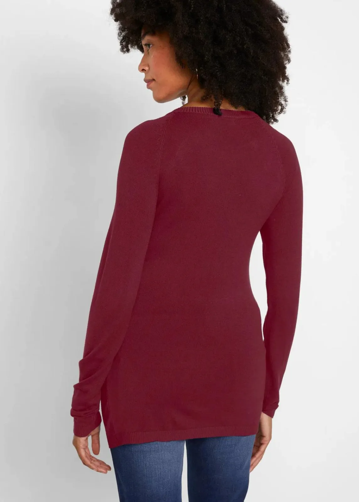 bonprix Bekleidung·Blazer|Umstandsmode^2-in-1 Umstands- und Stillpullover aus Feinstrick ahornrot