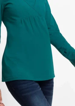 bonprix Bekleidung·Blazer|Umstandsmode^2-in-1 Umstands- und Stillshirt petrol