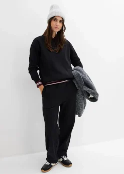 bonprix Bekleidung·Blazer|Umstandsmode^2-in-1 Umstands- und Still-Sweatshirt aus reiner Bio-Baumwolle schwarz