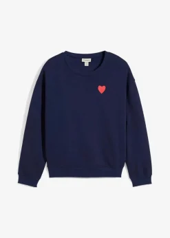 bonprix Bekleidung·Blazer|Nachhaltigere Materialien^2-in-1 Umstands- und Still-Sweatshirt aus Bio-Baumwolle dunkelblau