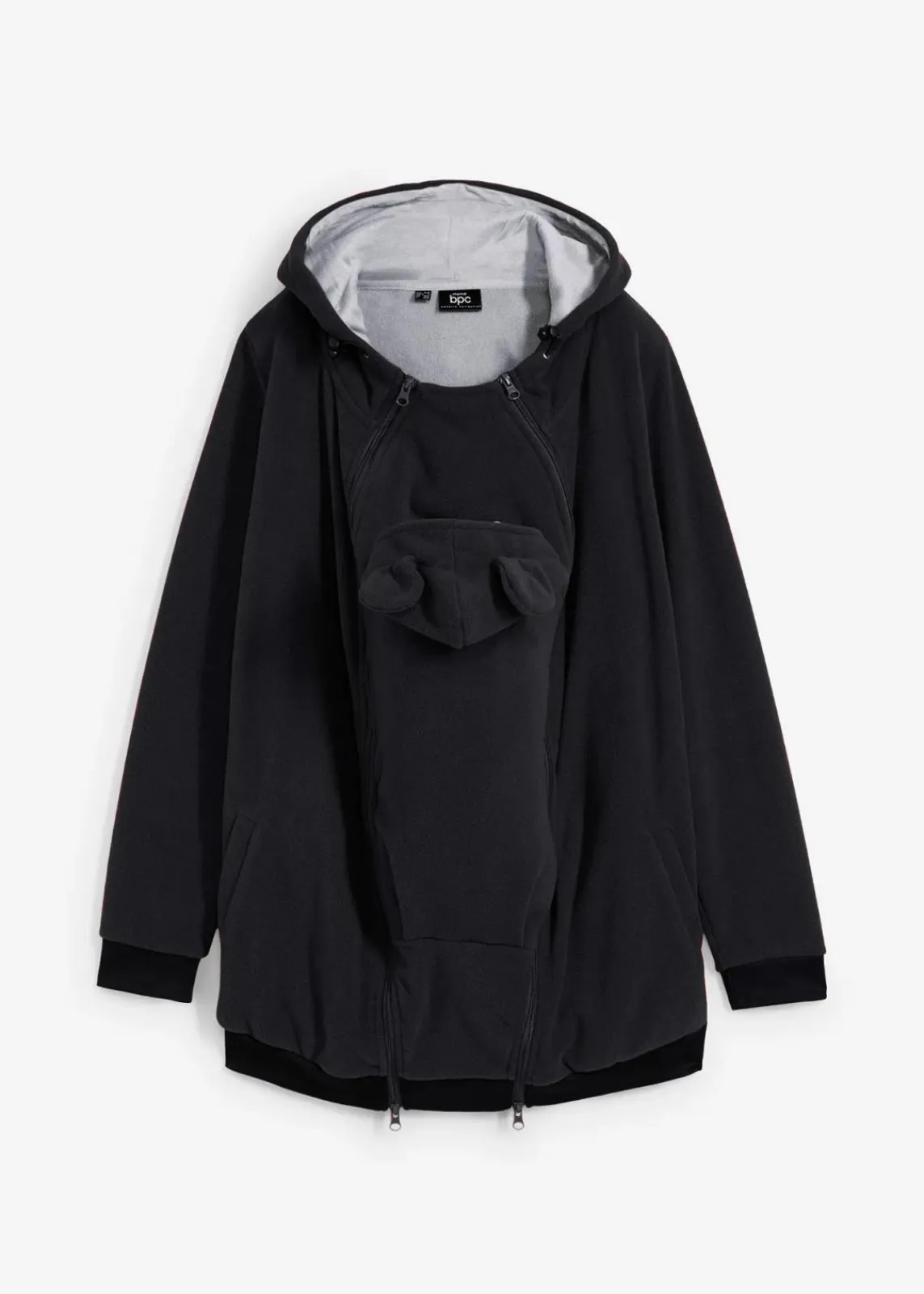 bonprix Bekleidung·Blazer|Umstandsmode^2-in-1 Umstands- und Tragejacke aus Fleece schwarz