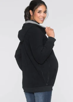 bonprix Bekleidung·Blazer|Umstandsmode^2-in-1 Umstands- und Tragejacke aus Fleece schwarz
