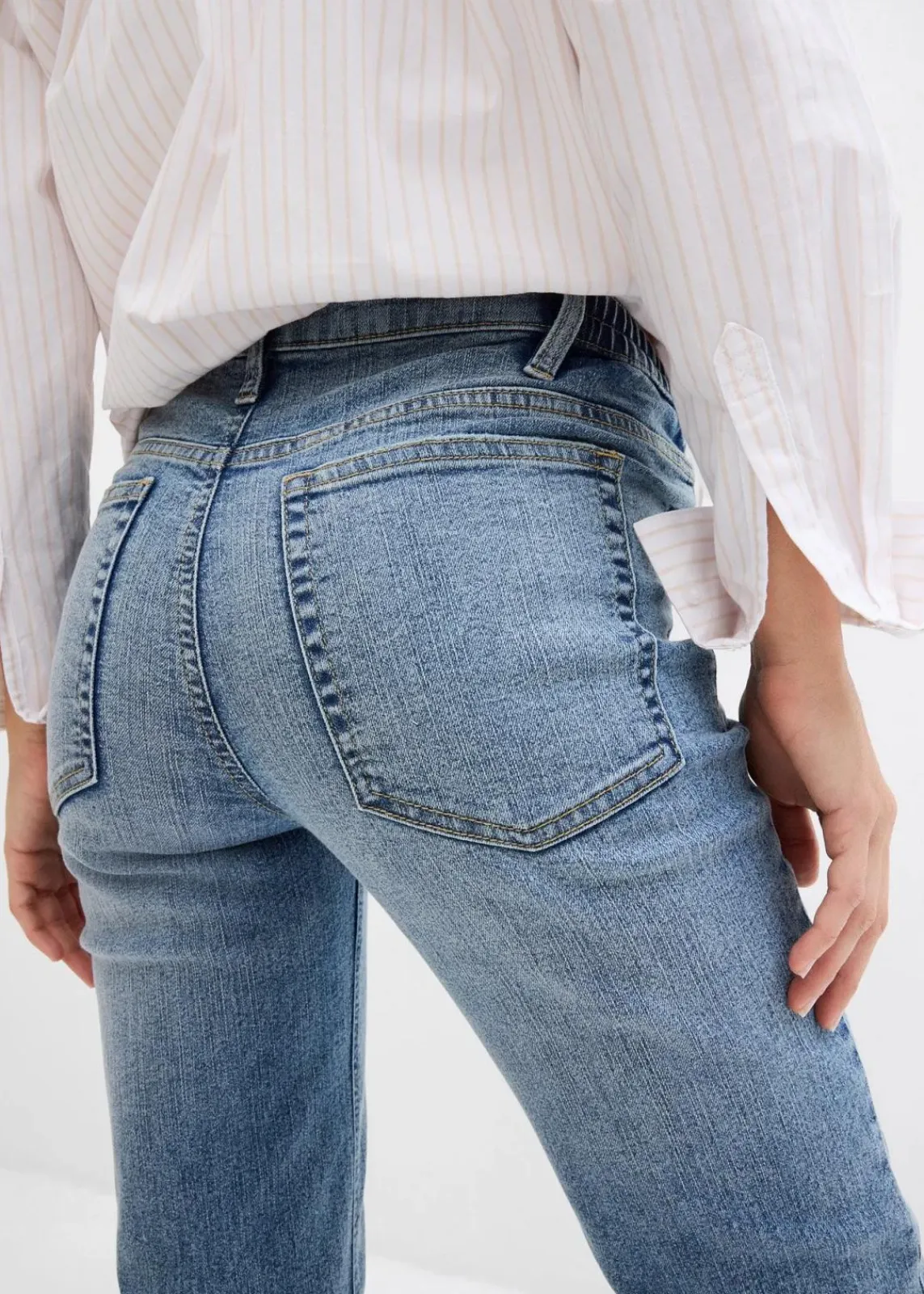 bonprix Bekleidung·Blazer|Nachhaltigere Materialien^2-in-1 Umstandsjeans für die Schwangerschaft und danach, Straight blau denim