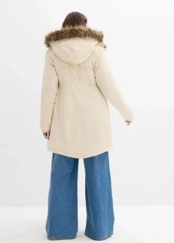 bonprix Bekleidung·Blazer|Umstandsmode^3-in-1 Umstandsparka mit Trageeinsatz natur