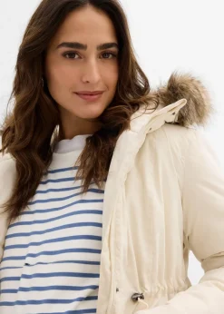 bonprix Bekleidung·Blazer|Umstandsmode^3-in-1 Umstandsparka mit Trageeinsatz natur