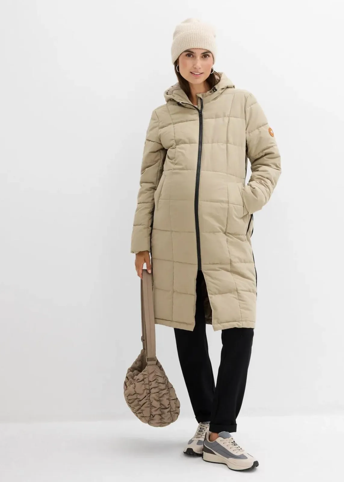 bonprix Bekleidung·Blazer|Nachhaltigere Materialien^3-in-1 Umstandssteppmantel und Tragemantel mit recyceltem Polyester new khaki