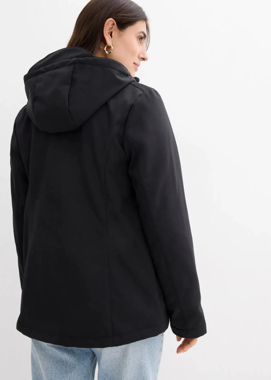 bonprix Bekleidung·Blazer|Umstandsmode^6-in-1 Umstands-Tragejacke mit herausnehmbarer Fleecejacke schwarz/wollweiß