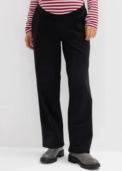 bonprix Bekleidung·Blazer|Umstandsmode^2-in-1 Umstandsweathose mit verstellbarem Bauchband schwarz