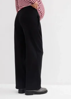 bonprix Bekleidung·Blazer|Umstandsmode^2-in-1 Umstandsweathose mit verstellbarem Bauchband schwarz