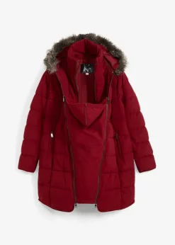 bonprix Umstandsmode|Bekleidung·Blazer^3-in-1 warm wattierte Umstands- und Tragejacke kastanienrot