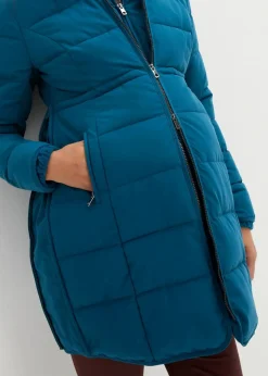 bonprix Umstandsmode|Bekleidung·Blazer^3-in-1 warm wattierte Umstands- und Tragejacke blaupetrol