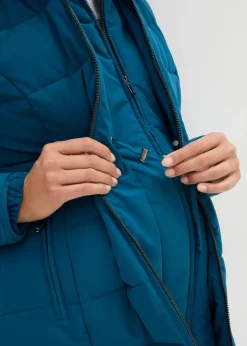 bonprix Umstandsmode|Bekleidung·Blazer^3-in-1 warm wattierte Umstands- und Tragejacke blaupetrol