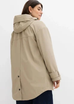 bonprix Bekleidung·Blazer|Umstandsmode^6-in-1 wasserabweisende Umstandsjacke mit Trageeinsatz und herausnehmbarer Fleecejacke beige/schwarz