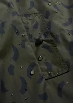 bonprix Bekleidung·Blazer|Umstandsmode^3-in-1 wetterfestes Umstands-Regencape mit Trageeinsatz mit Beutel tiefoliv/schwarz