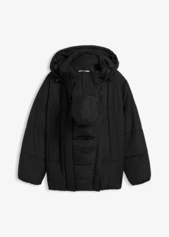 bonprix Bekleidung·Blazer|Umstandsmode^3-in-1-Umstands-Pufferjacke mit Trageeinsatz, wasserabweisend schwarz