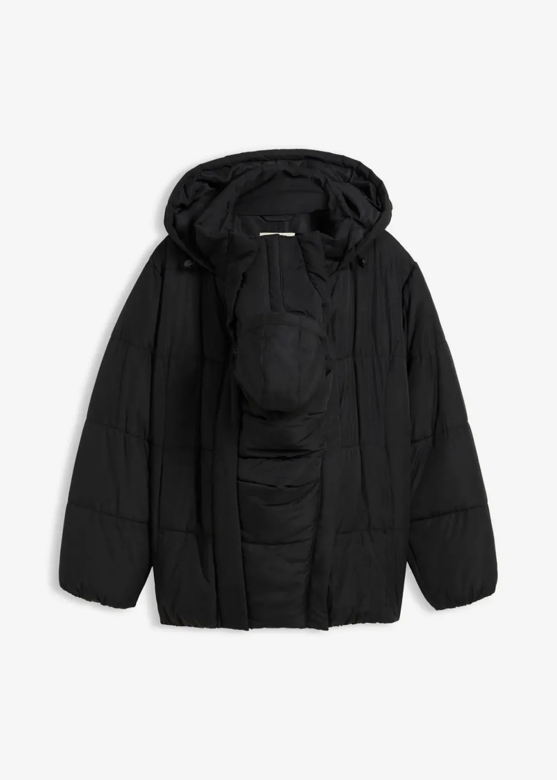 bonprix Bekleidung·Blazer|Umstandsmode^3-in-1-Umstands-Pufferjacke mit Trageeinsatz, wasserabweisend schwarz