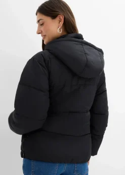 bonprix Bekleidung·Blazer|Umstandsmode^3-in-1-Umstands-Pufferjacke mit Trageeinsatz, wasserabweisend schwarz