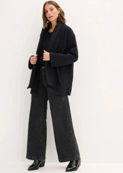 bonprix Bekleidung·Hosen|Nachhaltigere Materialien^Jacke schwarz