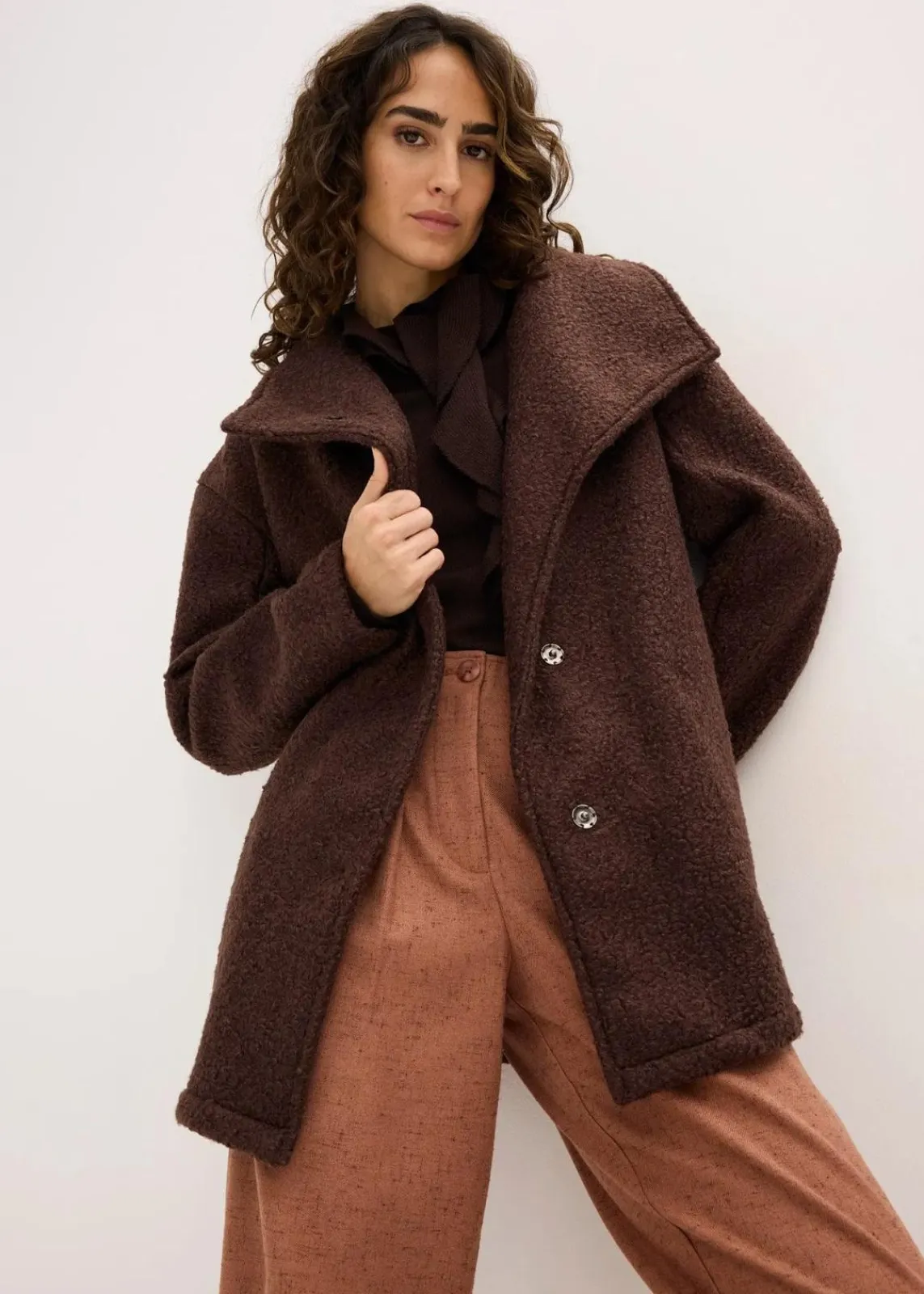bonprix Bekleidung·Hosen|Jacken & Mäntel^Jacke dunkelbraun