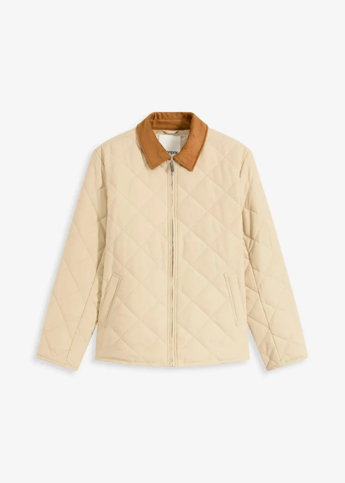 bonprix Bekleidung·Hosen|Jacken & Mäntel^Jacke mit Diamantsteppung grünbeige