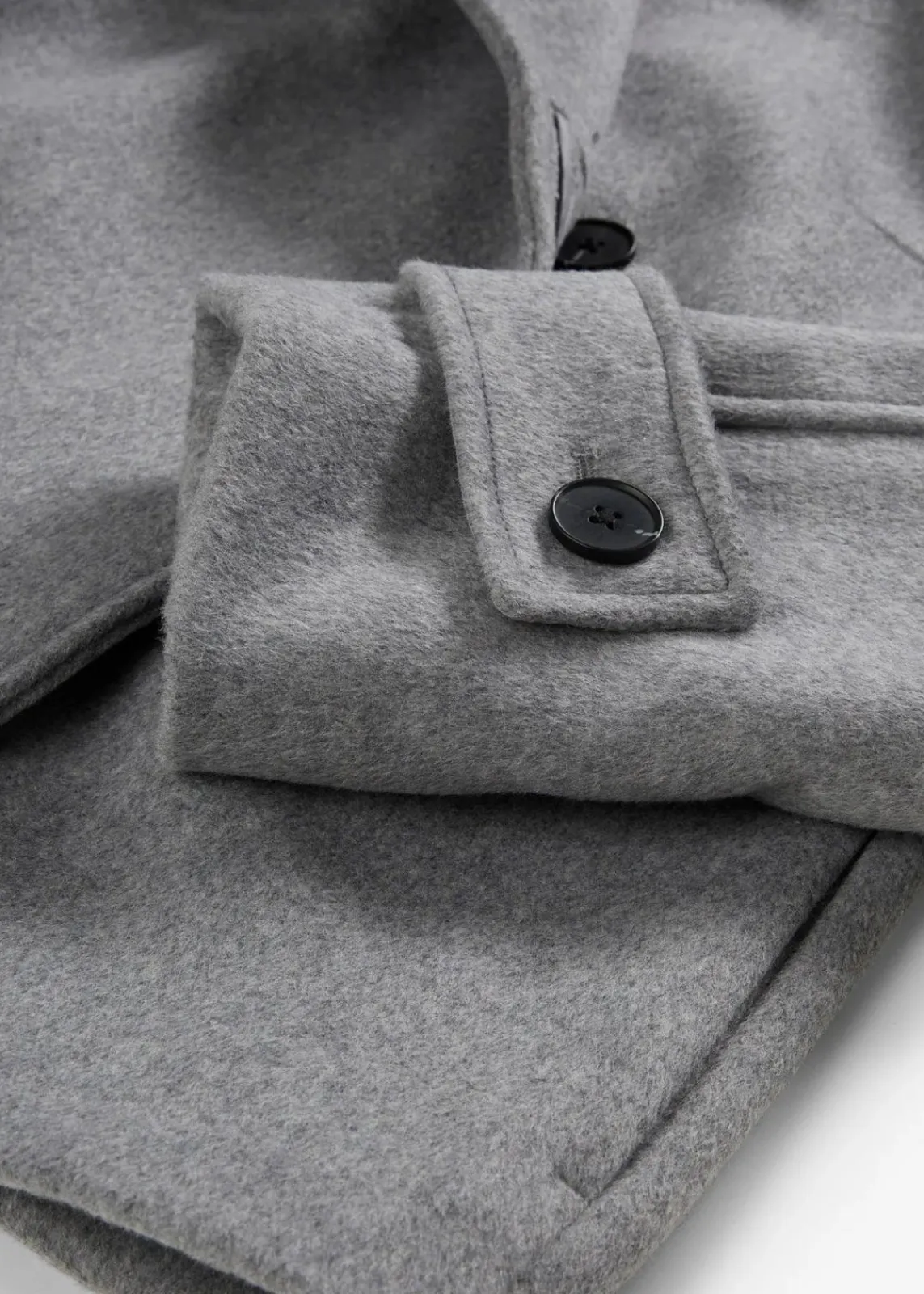 bonprix Bekleidung·Hosen|Jacken & Mäntel^Jacke mit weichem Wollanteil grau meliert